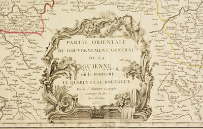 PARTIE ORIENTALE DU GOUVERNEMENT GÉNÉRAL DE LA GUIENNE où se trouvent le Quercy et le Rouergue. [CARTE].