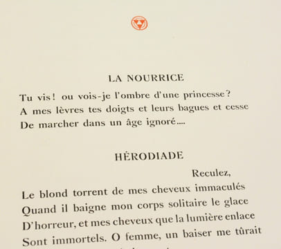 HÉRODIADE.. MALLARMÉ (Stéphane).