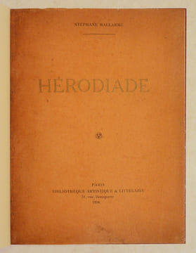 HÉRODIADE.. MALLARMÉ (Stéphane).