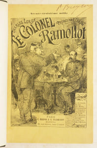 LE COLONEL RAMOLLOT. Recueil de récits militaires suivi de Fantaisies civiles. Avec une préface de Étienne Carjat.