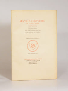 OEUVRES COMPLÈTES de Louize Labé lionnoize publiées par P. C. Boutens avec une introduction par J.-J. Salverda de Grave.