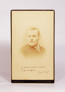 PORTRAIT PHOTOGRAPHIQUE ORIGINAL avec dédicace autographe signée.
