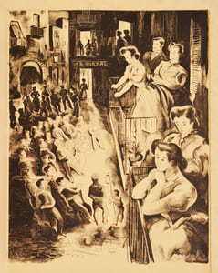 BARCELONINES. Aspects et coutumes de Catalogne. 10 lithographies originales de Marti-Bas.