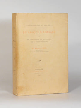 PÉTRARQUE & RONSARD ou De l'influence de Pétrarque sur la Pléiade française.. PIÉRI (Marius).