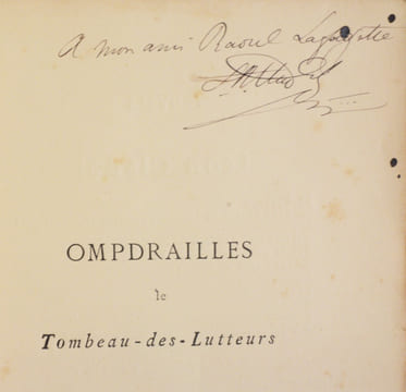 OMPDRAILLES LE TOMBEAU-DES-LUTTEURS. . CLADEL (Léon).
