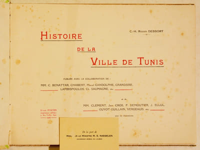 HISTOIRE DE LA VILLE DE TUNIS. 