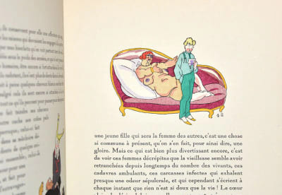 L'ÉLOGE DE LA FOLIE. Déclamation d'Érasme traduite en français par Monsieur de La Veaux avec les illustrations de J. Touchet.