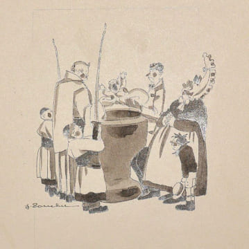 L'ÉLOGE DE LA FOLIE. Déclamation d'Érasme traduite en français par Monsieur de La Veaux avec les illustrations de J. Touchet.. ÉRASME.