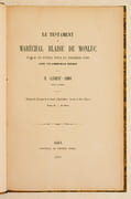 LE TESTAMENT DU MARÉCHAL BLAISE DE MONLUC publié en entier pour la première fois avec un codicille inédit. par CLÉMENT-SIMON. - Image 1