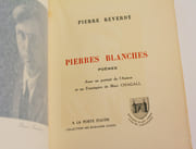 PIERRES BLANCHES. Poèmes. Avec un portrait de l'Auteur et un Frontispice de Marc Chagall. par REVERDY (Pierre). - Image 1