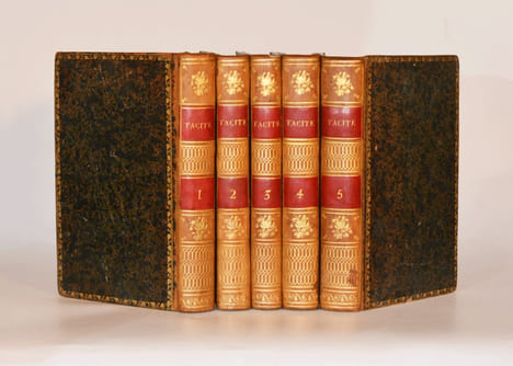 OEUVRES. Nouvelle traduction. [5 volumes].. TACITE - DUREAU DE LAMALLE.