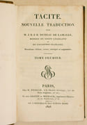 OEUVRES. Nouvelle traduction. [5 volumes]. par TACITE - DUREAU DE LAMALLE. - Image 2