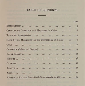 ABSTRACT OF INFORMATION ON CURRENCY AND MEASURES IN CHINA. Journal of the china branch of the Royal Asiatic Society. Vol. XXIV (1888-89).