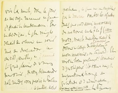 LETTRE AUTOGRAPHE SIGNÉE [adressée à Madame la Comtesse DU PATY DE CLAM].