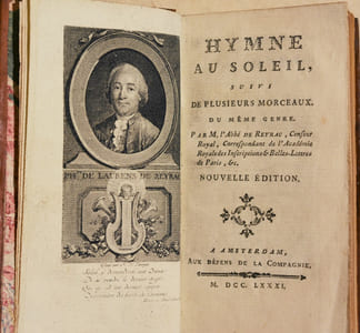 HYMNE AU SOLEIL, suivi de plusieurs morceaux du même genre.