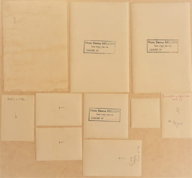 ENSEMBLE DE 10 PHOTOGRAPHIES DE DENISE BELLON. . MILLER (Henry) - DELTEIL (Joseph)