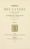 ARMORIAL DES LANDES ET PARTIE DU BÉARN suivi de la relation des évènements de la Chalosse (1638-1670) (Manuscrit de Laborde Péboué de Doazit). Tome ...
