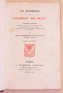 LES HISTORIETTES de Tallemant des Réaux. [6 VOLUMES].