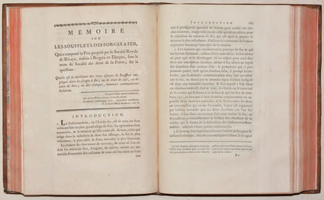 MÉMOIRES DE PHYSIQUE SUR L'ART DE FABRIQUER LE FER, d'en fondre & forger des canons d'artillerie ; sur l'histoire naturelle, et sur divers sujets ...