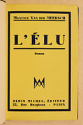 L'ÉLU. Roman. par VAN DER MEERSCH (Maxence). - Image 2