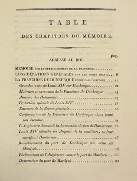MÉMOIRE SUR LA NÉCESSITÉ DU RÉTABLISSEMENT DE LA FRANCHISE DU PORT ET DE LA VILLE DE DUNKERQUE. [Suivi de :] SUPPLÉMENT AU MÉMOIRE SUR LE ...