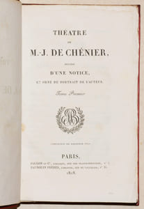 THÉÂTRE, précédé d'une notice [2 volumes] - THÉÂTRE POSTHUME, précédé de considérations sur la liberté de théâtre en France. [1 volume].