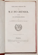 THÉÂTRE, précédé d'une notice [2 volumes] - THÉÂTRE POSTHUME, précédé de considérations sur la liberté de théâtre en France. [1 volume]. par CHÉNIER (Marie-Joseph Blaise de). - Image 3