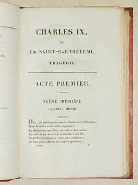 THÉÂTRE, précédé d'une notice [2 volumes] - THÉÂTRE POSTHUME, précédé de considérations sur la liberté de théâtre en France. [1 volume].. CHÉNIER ...