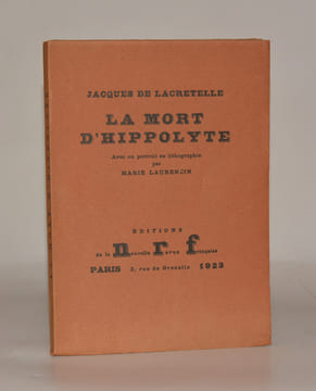 LA MORT D'HIPPOLYTE avec un portrait en lithographie par Marie Laurencin.. . LACRETELLE (Jacques de)