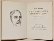 UNE CONQUÊTE MÉTHODIQUE avec un portrait de Paul Valéry gravé sur bois par G. Aubert d'après un croquis de l'auteur. par VALÉRY (Paul)  - Image 2