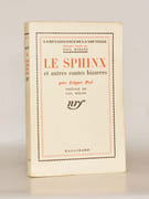 LE SPHINX ET AUTRES CONTES BIZARRES traduits par Marie Bonaparte, Matila C. Ghyka et Maurice Sachs. Préface de Paul Morand. par POË (Edgar) - MORAND (Paul).