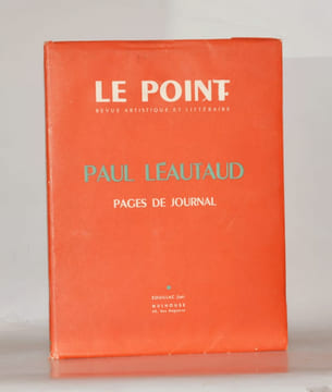 PAUL LÉAUTAUD. Pages de journal. Le Point. N°44. 1953.. LÉAUTAUD (Paul) - REVUE "LE POINT".