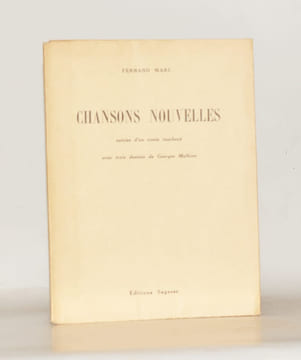 CHANSONS NOUVELLES suivies d'un conte inachevé avec trois dessins de Georges Malkine.. MARC (Fernand).
