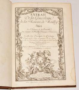 EXTRAIT DE LA GÉNÉALOGIE DE LA MAISON DE MAILLY, suivi de l’histoire de la branche des comtes de Mailly, marquis d’Haucourt, et de celle des marquis du Quesnoy.