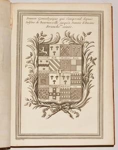 EXTRAIT DE LA GÉNÉALOGIE DE LA MAISON DE MAILLY, suivi de l’histoire de la branche des comtes de Mailly, marquis d’Haucourt, et de celle des marquis du Quesnoy.