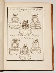 EXTRAIT DE LA GÉNÉALOGIE DE LA MAISON DE MAILLY, suivi de l’histoire de la branche des comtes de Mailly, marquis d’Haucourt, et de celle des marquis du Quesnoy.