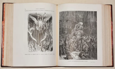 OEUVRES DE RABELAIS. Texte collationné sur les Éditions originales avec une vie de l'auteur, des notes et un glossaire par Louis Moland. Illustrations de Gustave Doré. [2 volumes]. 