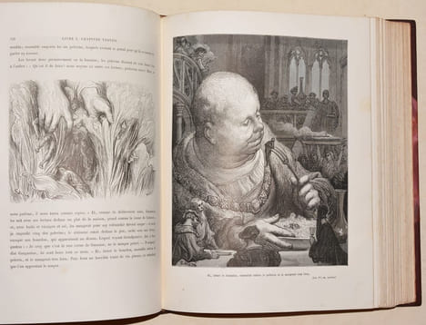 OEUVRES DE RABELAIS. Texte collationné sur les Éditions originales avec une vie de l'auteur, des notes et un glossaire par Louis Moland. Illustrations ...