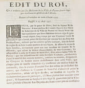 ÉDIT DU ROI, qui ordonne que les Habitans de la Ville de Pernes seront régis par la Coutume générale de l'Artois. par LOUIS XVI - LEBRET - MIROMESNIL (Hue de). - Image 2