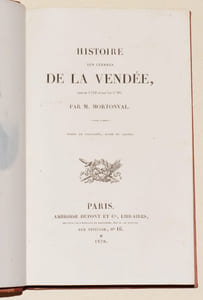 HISTOIRE DES GUERRES DE LA VENDÉE depuis 1792 jusqu'en 1796.