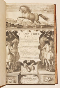 LE CAVALERICE FRANÇOIS. Quatrième édition reveue et augmentée de beaucoup de leçons et figures par l'autheur. 