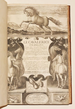 LE CAVALERICE FRANÇOIS. Quatrième édition reveue et augmentée de beaucoup de leçons et figures par l'autheur. . LA BROUE (Salomon de).