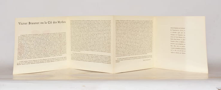 PROGRESSION MYTHOLOGIQUE DE VICTOR [BRAUNER].
