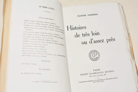 HISTOIRES DE TRÈS LOIN OU D'ASSEZ PRÈS... FARRÈRE (Claude).