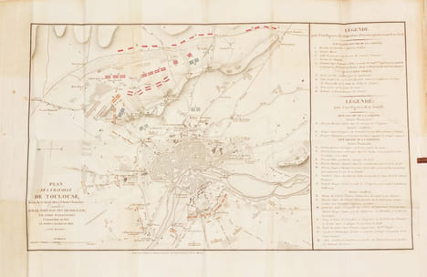CONQUÊTE DE L'ANDALOUSIE, campagne de 1810 et 1811 dans le Midi de l'Espagne. [Relié à la suite :] ÉVÉNEMENTS MILITAIRES DEVANT TOULOUSE, en 1814.. ...