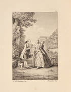 ESTAMPES DE MOREAU LE JEUNE pour le Monument du Costume. [Relié à la suite :] ESTAMPES DE FREUDEBERG POUR LE MONUMENT DU COSTUME gravées par DUBOUCHET. par [FREUDEBERG (Sigismond)]. - Image 5