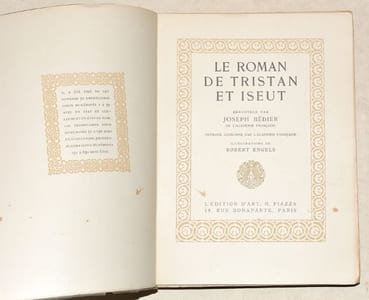 LE ROMAN DE TRISTAN ET YSEUT renouvelé par Joseph Bédier.