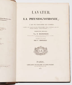 LA PHYSIOGNOMONIE, ou L'Art de connaître les hommes d'après les traits de leur physionomie, leurs rapports avec les divers animaux, leurs penchans [sic], etc., etc.