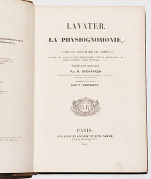 LA PHYSIOGNOMONIE, ou L'Art de connaître les hommes d'après les traits de leur physionomie, leurs rapports avec les divers animaux, leurs penchans ...