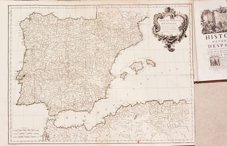 HISTOIRE GÉNÉRALE D'ESPAGNE, traduite de l'espagnol de Jean de Ferreras ; enrichie de Notes historiques & critiques, de Vignettes en taille-douce, & ...